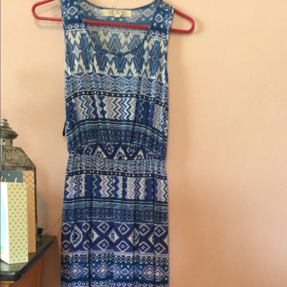 Blue maxi dress